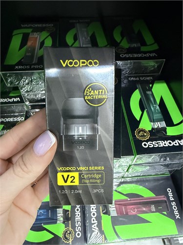 Картриджи VooPoo Vinci Series V2 Cartridge Top-Filling 1.2 Ом 2 мл для Vinci Pod, Vinci SE, Vinci Q, Vinci Pod Royal Edition и Drag Nano 2 5937