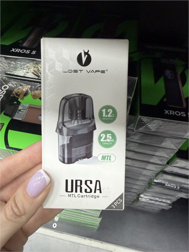 Картриджи Lost Vape Ursa 1.2 Ом MTL 2.5 мл 3 шт для Ursa Nano, Nano Pro, Nano 2/3, Baby, Baby Pro, Pocket, Epoch 5940