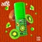 Жидкость Vapecloud Sour зелёная кислая 30 мл 20 мг hard 4324